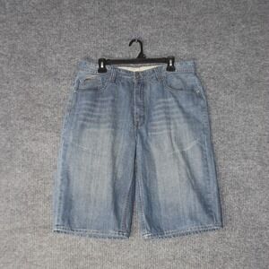 Ecko Unltd Denim Shorts Mens 36 Blue Baggy Y2K Hip Hop Streetwear Jesse Pinkman